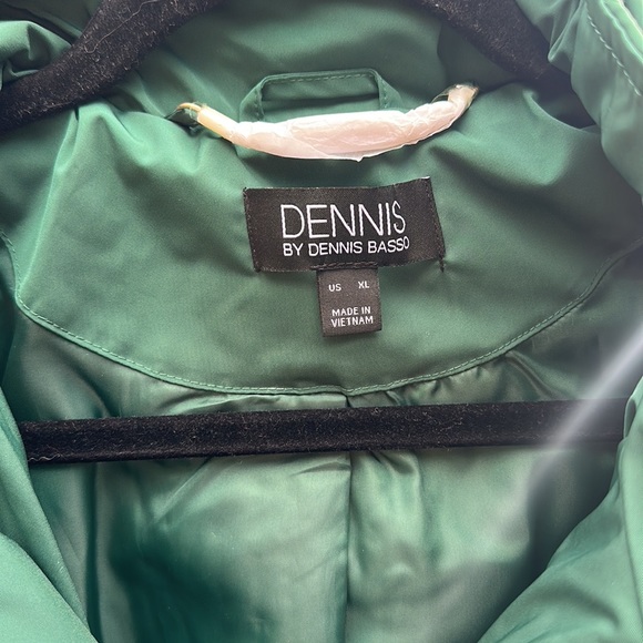 🆕Dennis by Dennis Basso quilted raincoat detach hood Emerald City XL NWOT - Picture 9 of 9
